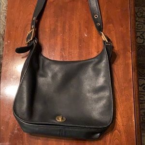 Vintage leather coach bag